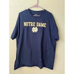 Fanatics Notre Dame Fighting Irish Navy Blue Graphic T-Shirt Mens 2XL